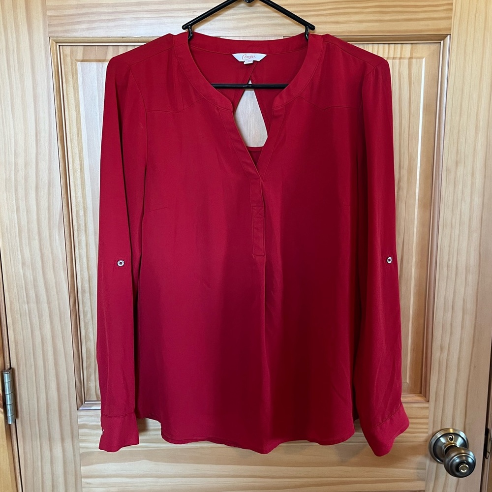 Candie's Red Blouse